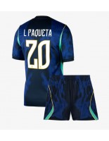 Brasilia Lucas Paqueta #20 Vieraspaita Lasten MM-kisat 2026 Lyhythihainen (+ shortsit)